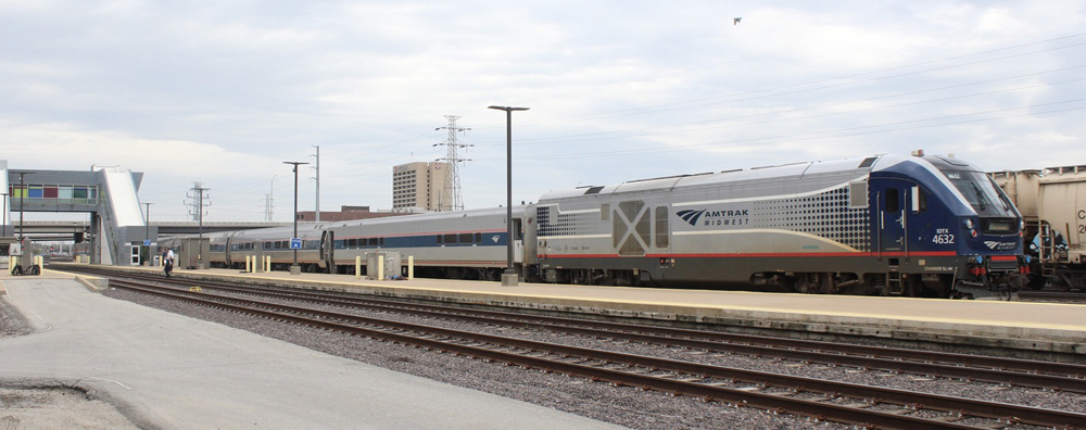 Passenger train at platform