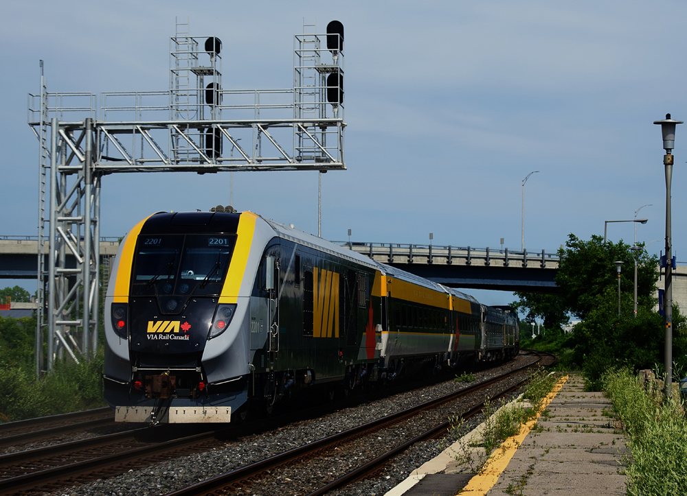 Train with new VIA Siemens equipment