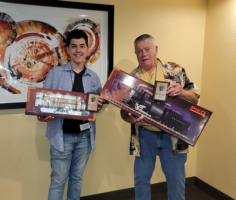 2022 National Garden Railway Convention grandfather and grandson