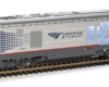 Photo of HO scale locomotive on white background