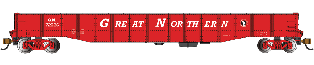 Red gondola freight car