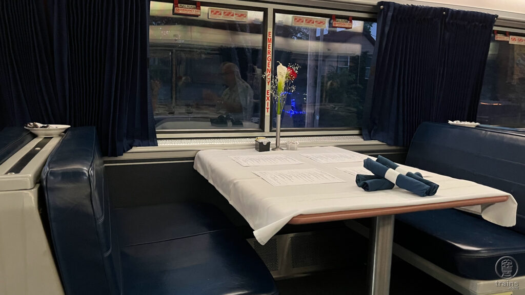 Amtrak Empire Dining