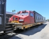 A mockup of a General Electric locomotive used in filming the movie “Unbreakable”