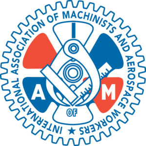 Logo of International Association of Machinists and Aerospace Workers