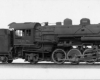 Steam locomotive in profile