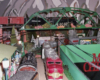 shot of holiday train layout