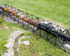 steam locomotive on bridge