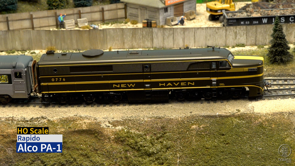 Screen capture from video of Rapido HO Alco PA