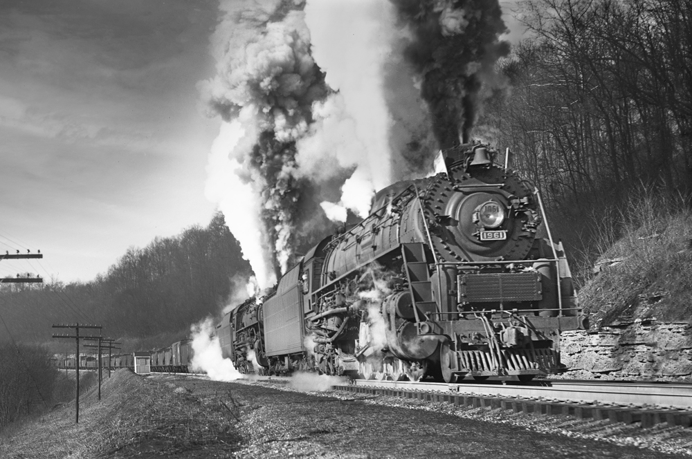 steam locomotive on track