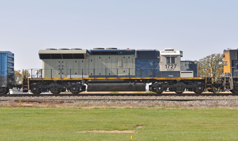 train on track heading north