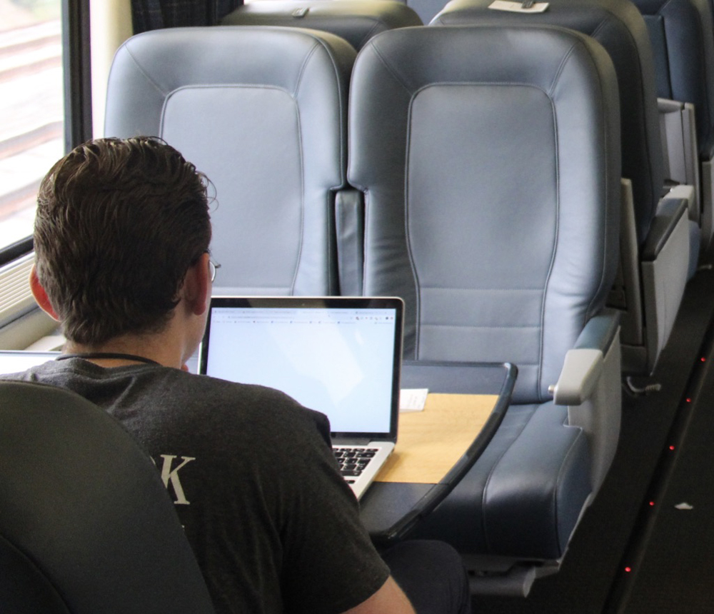 Interior of Amtrak Acela trainset