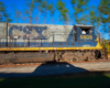 faded CSX locomotive