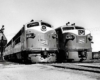 Missouri-Kansas-Texas locomotives at service facility
