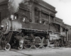 Steam Missouri-Kansas-Texas locomotive in profile