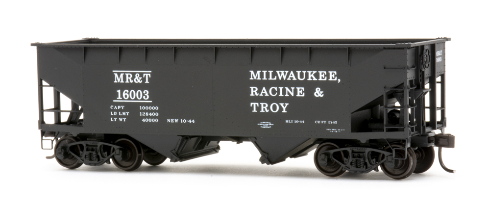 Photo of HO scale two-bay hopper car