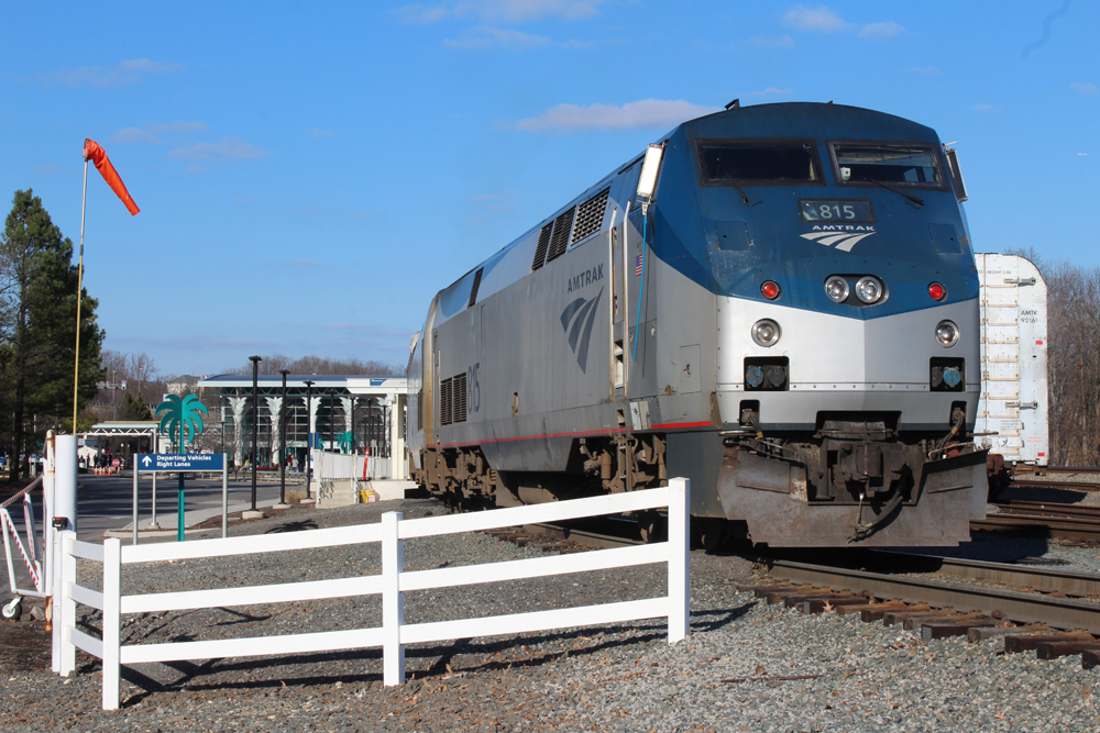 Locomotive at station