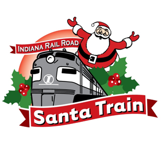 Logo for Indiana Rail Road Santa Train