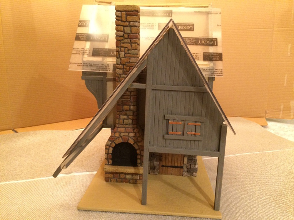finished framing on model cottage
