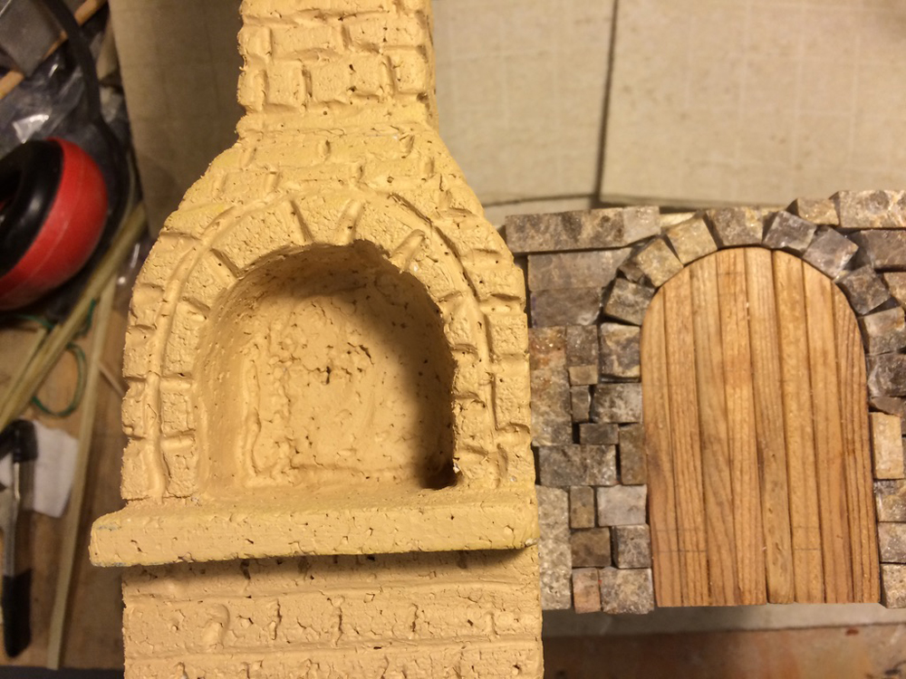 painted model chimney