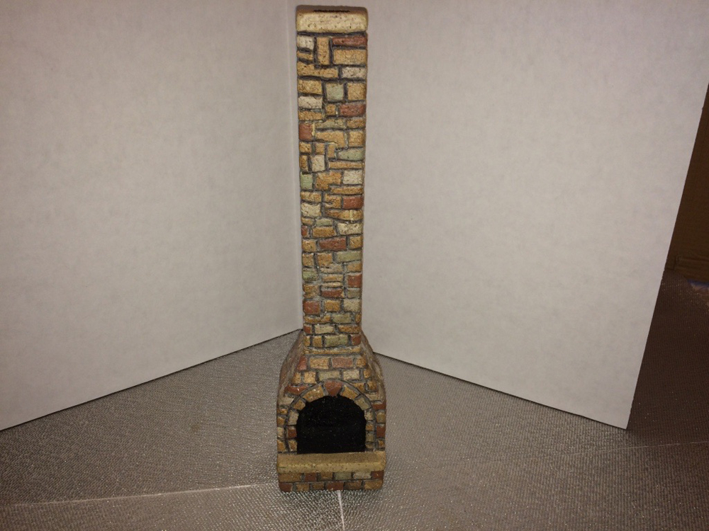 model stone chimney