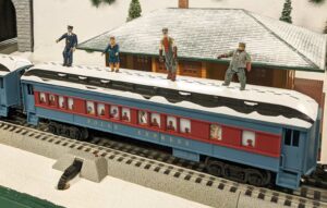 Lionel o gauge polar express figures on coach car