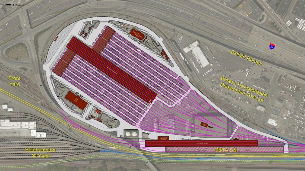 Diagram of rail yard