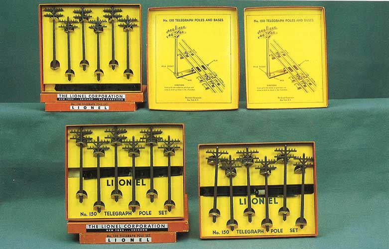 Buying collectible toy train items Lionel 150 telegraph poles