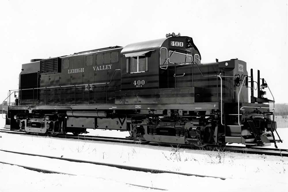 New diesel locomotive in snow