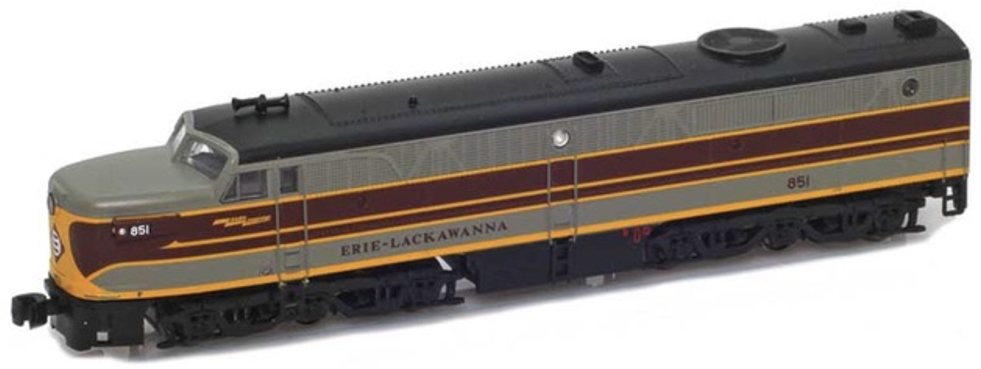 Erie-Lackawanna Alco PA1: An image of a gray model locomotive