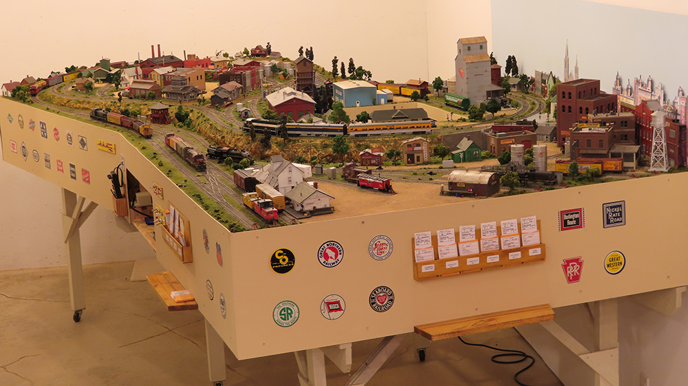 Overall shot of HO scale layout
