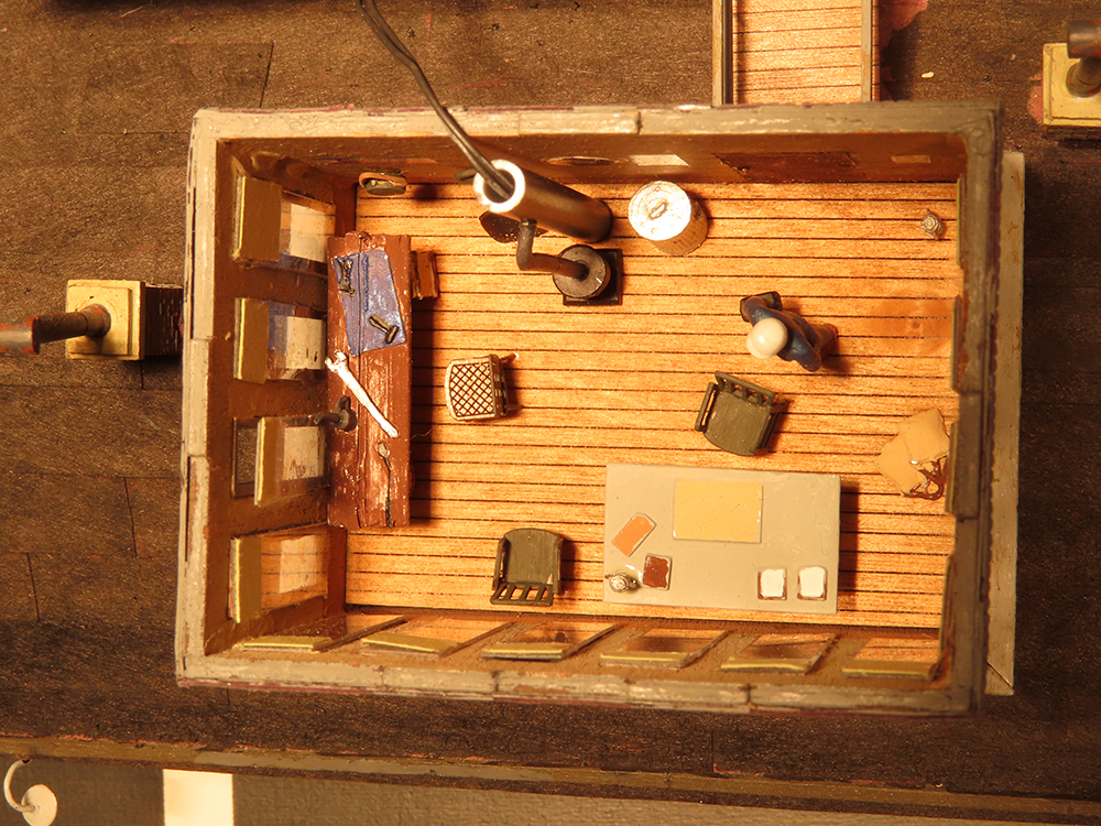 detailed interior of model structure