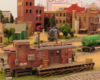 model caboose repuposed as structure