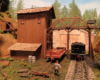 mining scene on model train layout