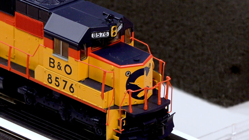 Locomotive disassembly essentials: An image of a model locomotive