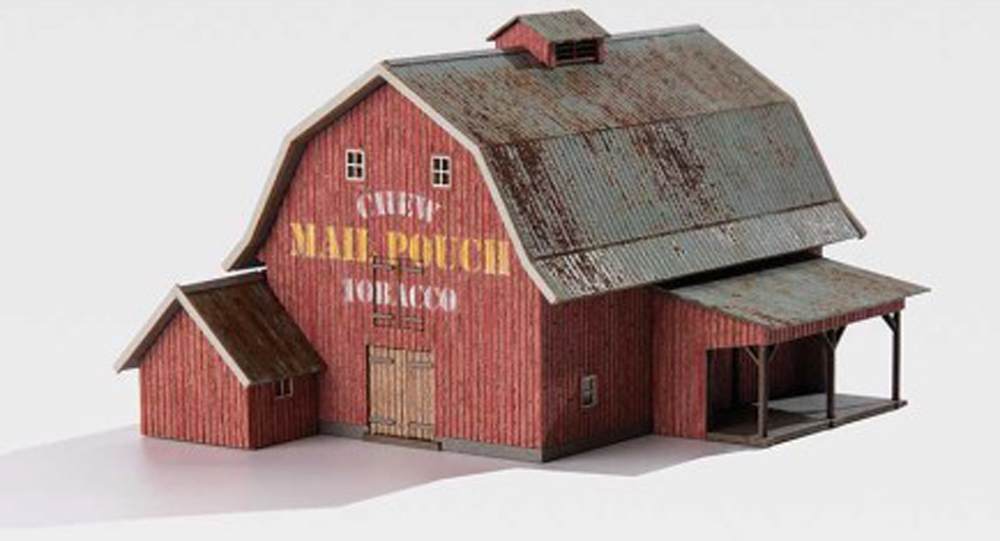 An image of a model barn