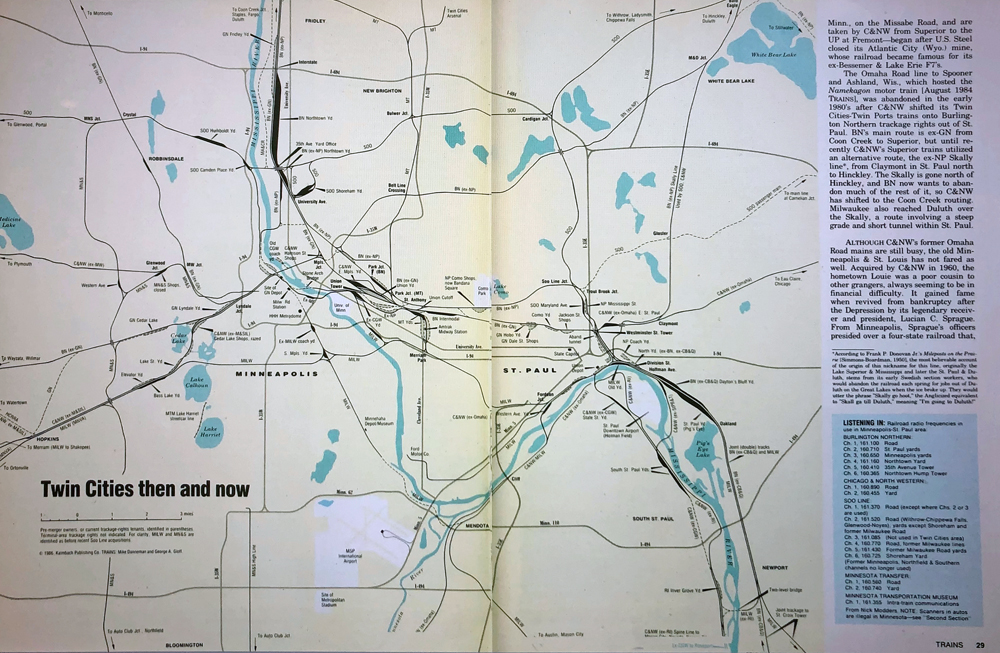 screenshot of a Twin Cities map