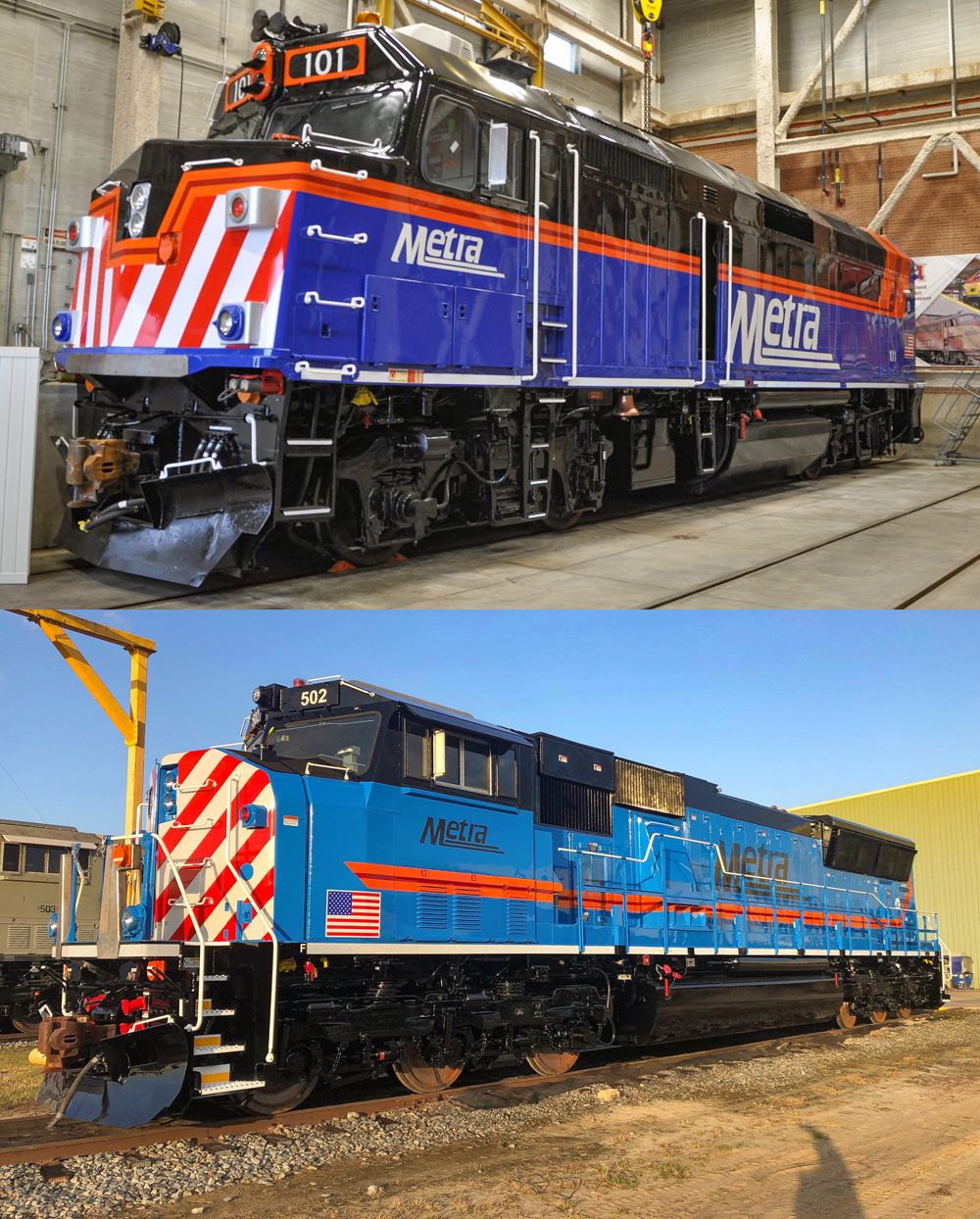 two Metra paint schemes