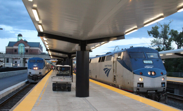 Some Amtrak trains between Penn - TRN Amtrak Albany Johnston 740x448 