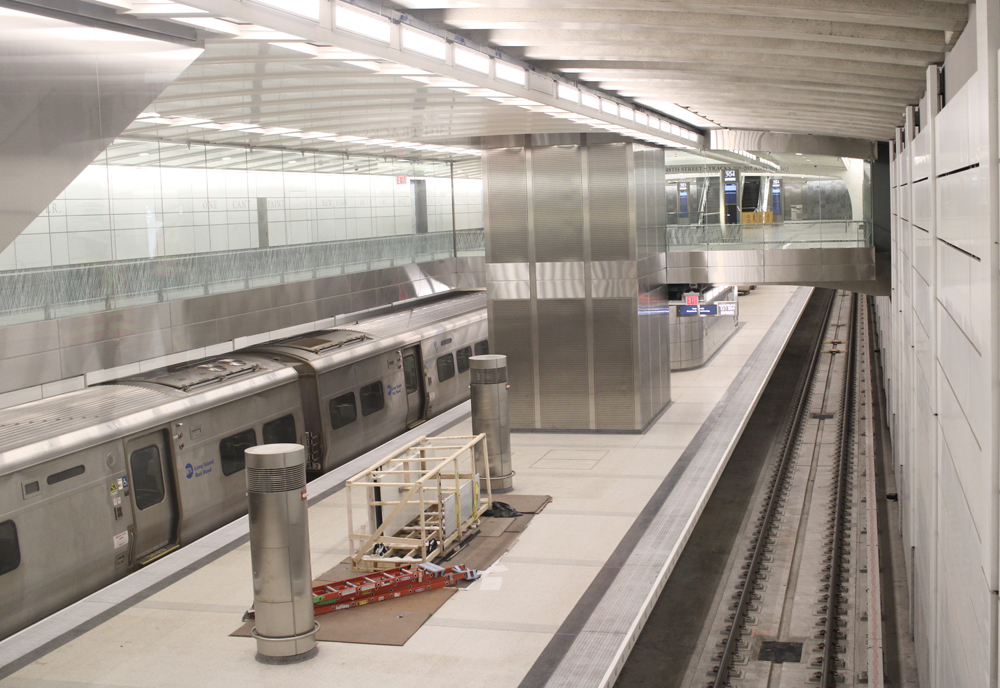 View of train in station