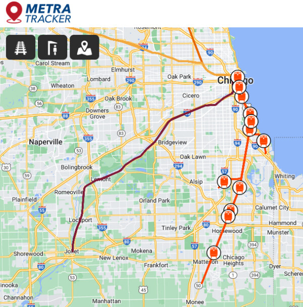 Metra launches new realtime train tracking site Trains