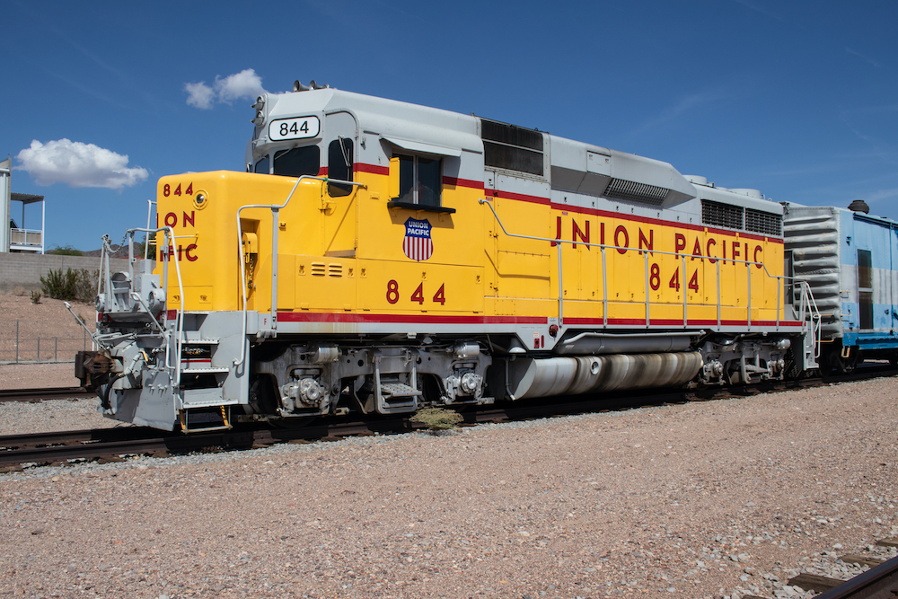 yellow locomotive