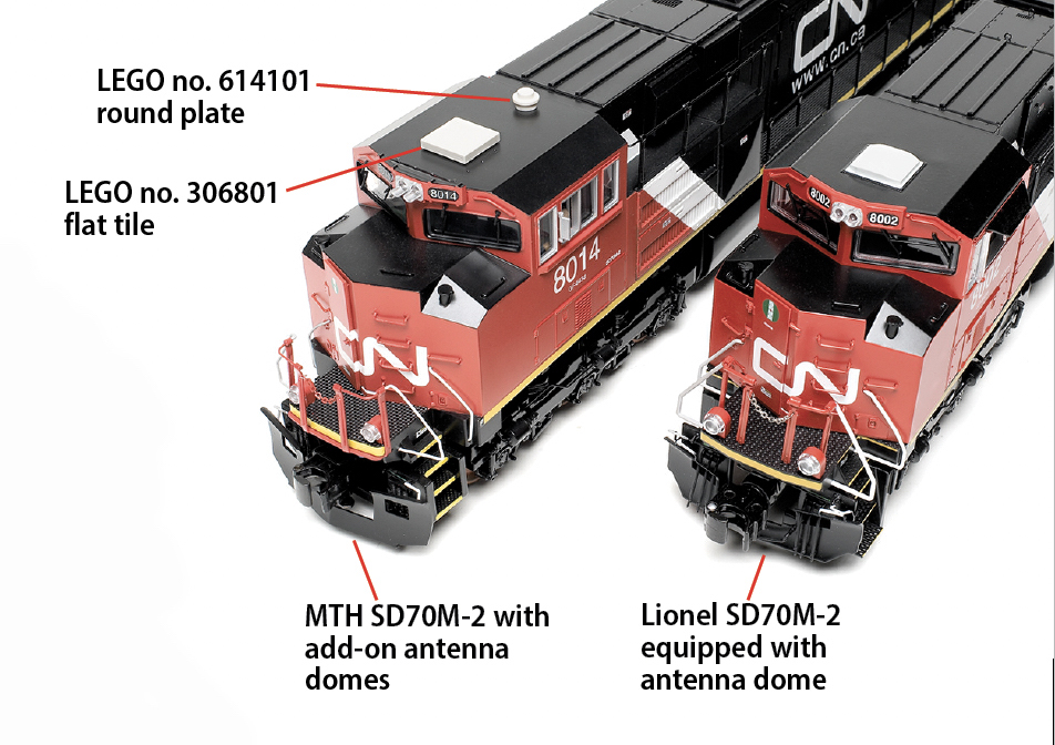 O Gauge diesel locomotives with LEGO parts
