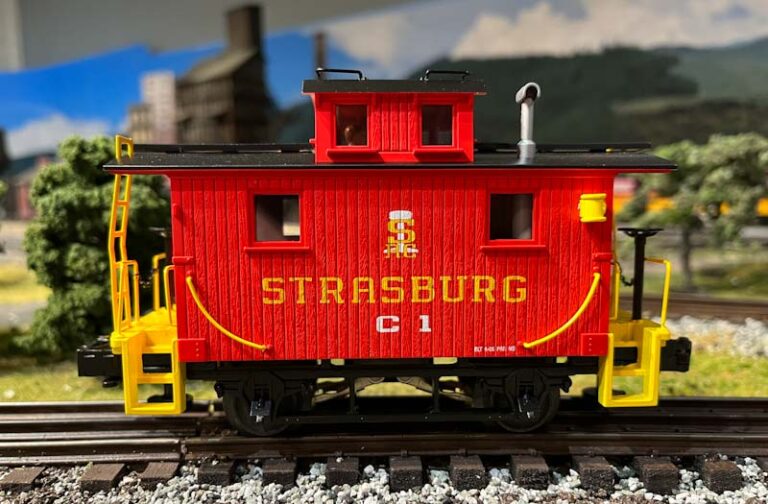 Bobber Caboose comes to Lionel side view