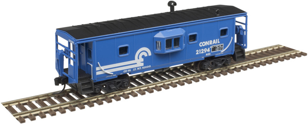Model of blue caboose