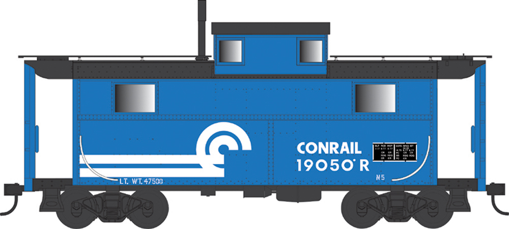 Model of blue caboose