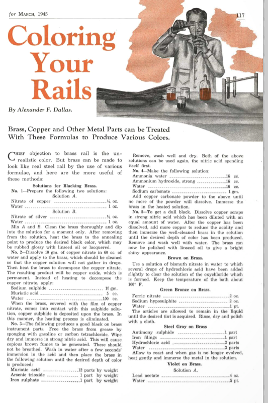 Coloring Your Rails vintage hobby article