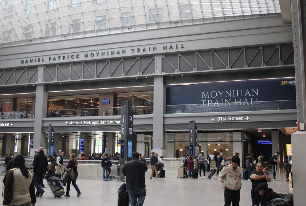 Interior of train station