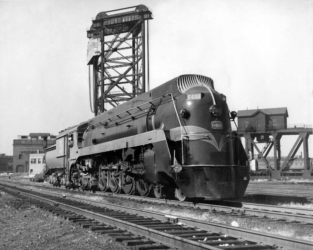 Streamlined Canadian National U-class 4-8-4 locomotives