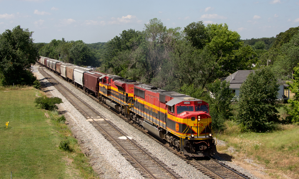 Trains on the Kansas City Southern Railway 