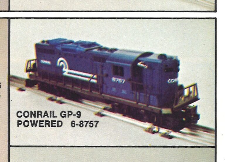 Lionel conrail blue gp9